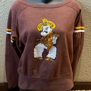 Wyoming Cowboys Pistol Pete Pullover Sweatshirt